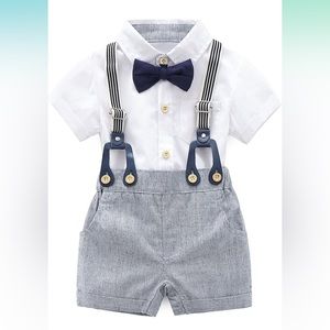 Infant Short Sleeve Tuxedo